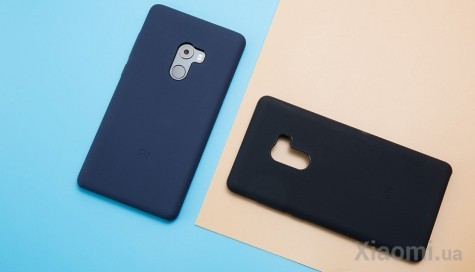 Чехол бампер силиконовый для Xiaomi Mi Mix 2 Blue Original 1173700014